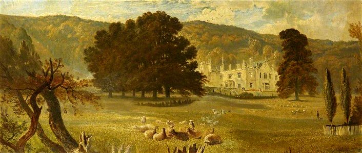 H. Hewitt (active 1845-1870) (attributed to) - A View of the South Front of Tyntes Place - 11711 - National Trust