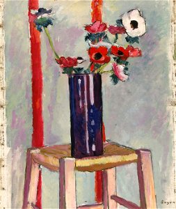 H. Lyman Saÿen - Anemones - 1967.6.1 - Smithsonian American Art Museum. Free illustration for personal and commercial use.