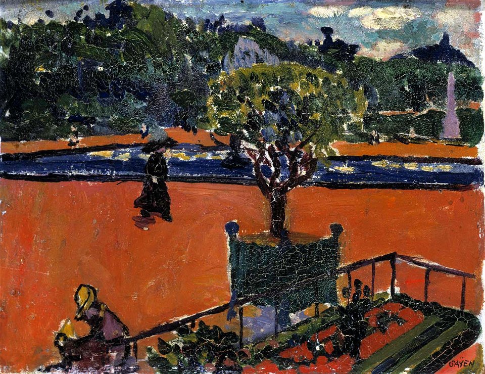 H. Lyman Saÿen - In the Luxembourg Gardens - 1968.19.9 - Smithsonian American Art Museum