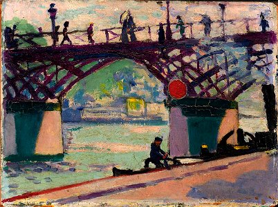 H. Lyman Saÿen - Pont des Arts - 1970.81 - Smithsonian American Art Museum. Free illustration for personal and commercial use.