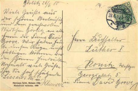 Görlitz, Sachsen - Kaisertrutz (back) (Zeno Ansichtskarten)