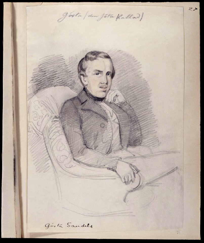 Gösta den söta kallad. Gösta Sandels. Fritz von Dardel - Nordiska Museet - NMA.0037329