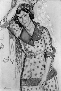Gösta Sandels - Sigrid Hjertén (1885-1948), artist, married to Isaac Grünewald - NMGrh 2911 - Nationalmuseum