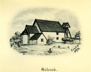 Göteve kyrka 1892 (Ernst Wennerblad 1902)