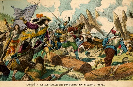 H. Grobet - Condé à la bataille de Fribourg-en-Brisgau (1644)