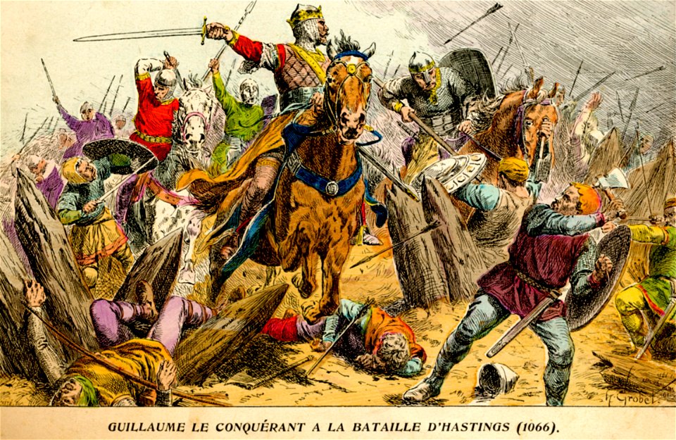 H. Grobet - Guillaume le Conquérant à la bataille d'Hastings (1066)