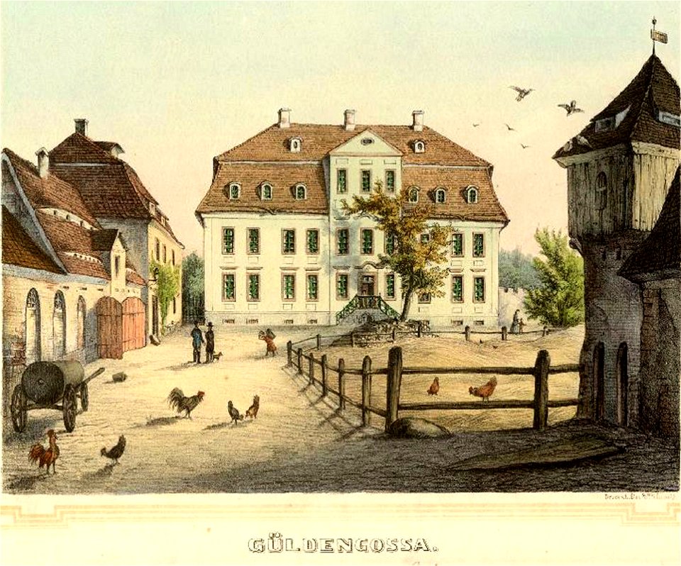 Güldengossa Schloss 1860