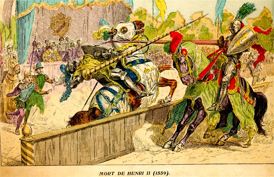 H. Grobet - Mort de Henri II (1559)