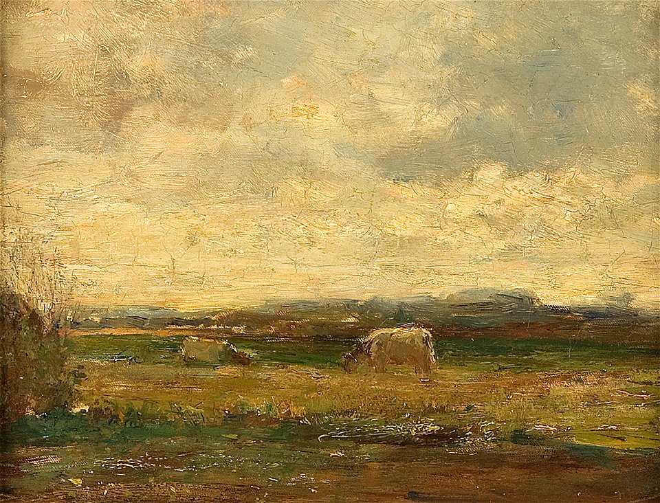 H.J. Mélis - Landschap met twee koeien - E824 - Instituut Collectie Nederland