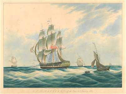 H.C.S. MacQueen off the Start, 26th January 1832 RMG PY8477