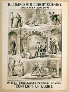 H.J. Sargents Comedy Company (organization no. 4) in Dion Boucicault's farcical comedy, Contempt of court LCCN2014635994