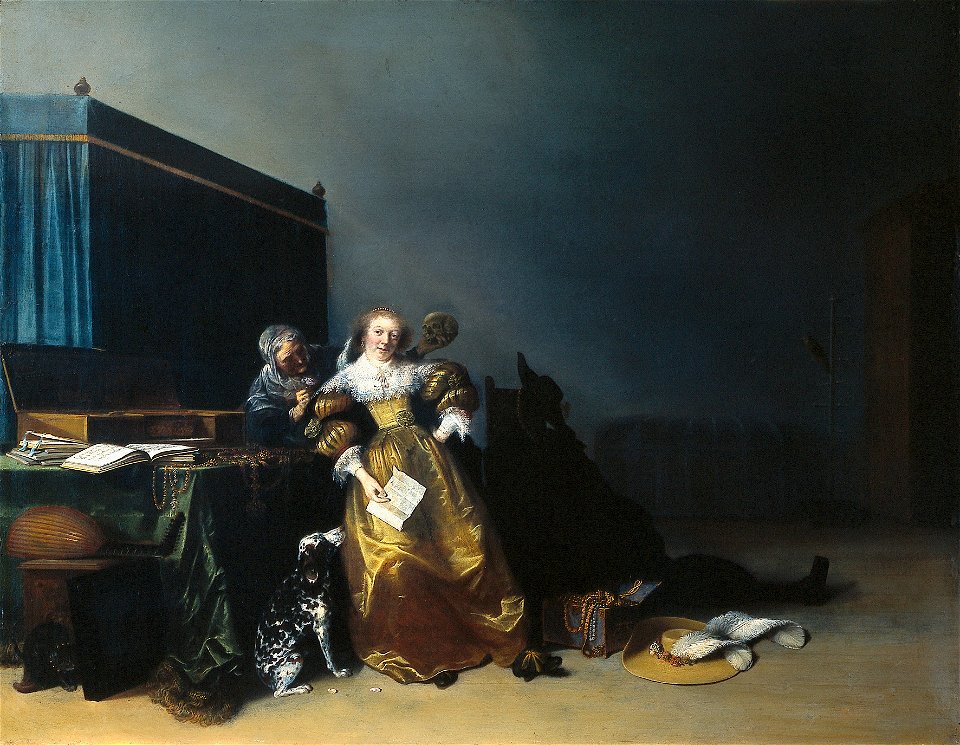 H.G. (Oost-Indiën Pot) Pot - Allegorie op de vergankelijkheid - NK2589 - Frans Hals Museum