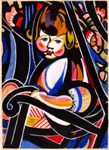 H. Lyman Saÿen - Child in Rocker - 1967.6.3 - Smithsonian American Art Museum