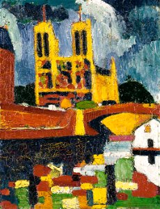 H. Lyman Saÿen - Notre Dame - 1967.137 - Smithsonian American Art Museum. Free illustration for personal and commercial use.