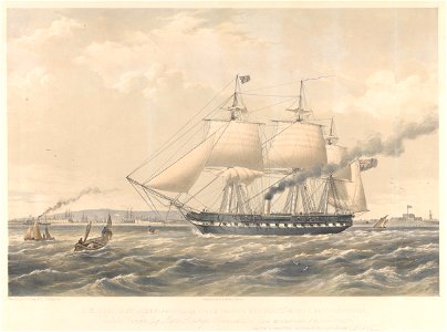 H.M. Auxilliary screw-propeller steam frigate Arrogant, 46 guns, 360 horsepower...PY0942