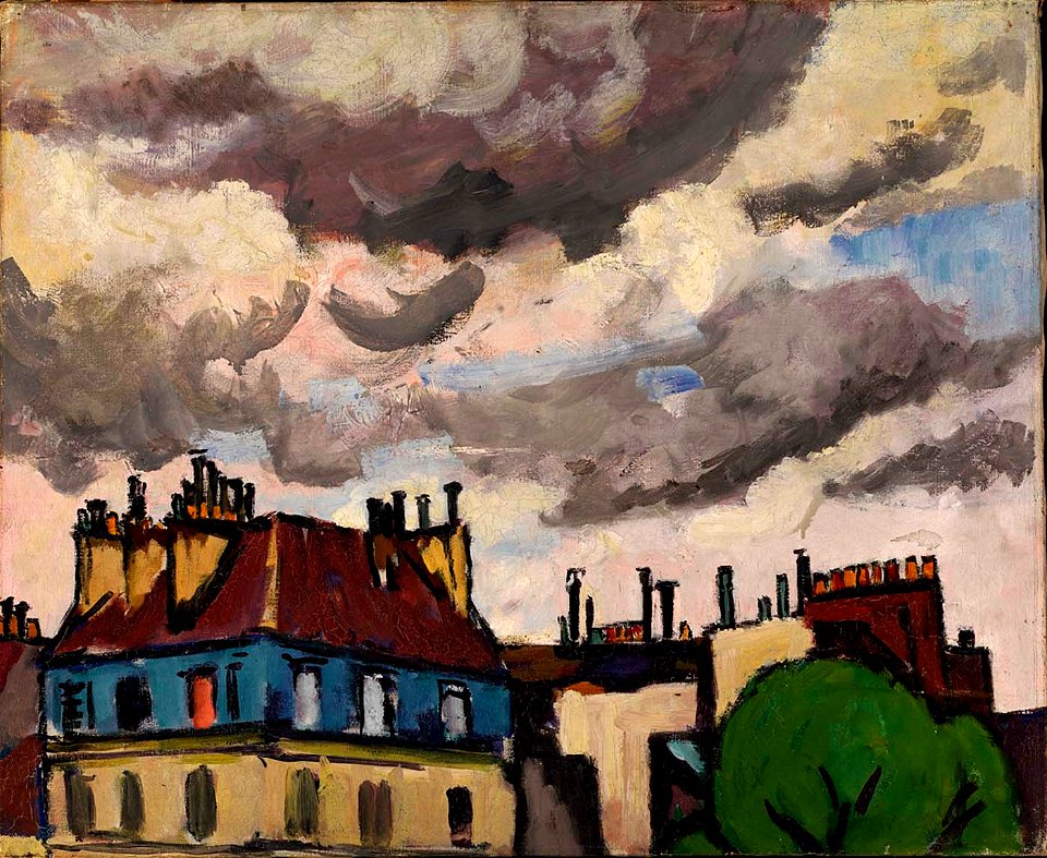H. Lyman Saÿen - Rooftops and Clouds, Paris - 1967.6.14 - Smithsonian American Art Museum