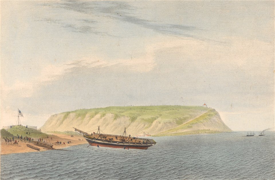 H.M.Brig Zebra Clearing Out 4th December 1840 RMG PY0791 (cropped)