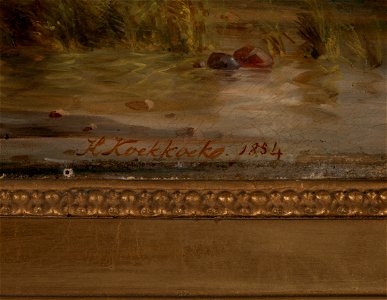 H. I Koekkoek - Rivier met zeilboten - NK1868 - Cultural Heritage Agency of the Netherlands Art Collection