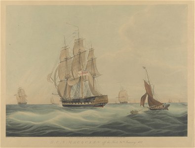 H.C.S. MacQueen off the Start, 26th January 1832 RMG PY8478