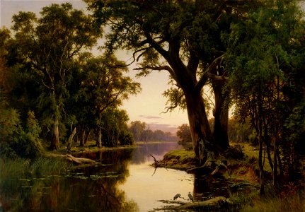 H.J. Johnstone - A billabong of the Goulburn, Victoria - Google Art Project