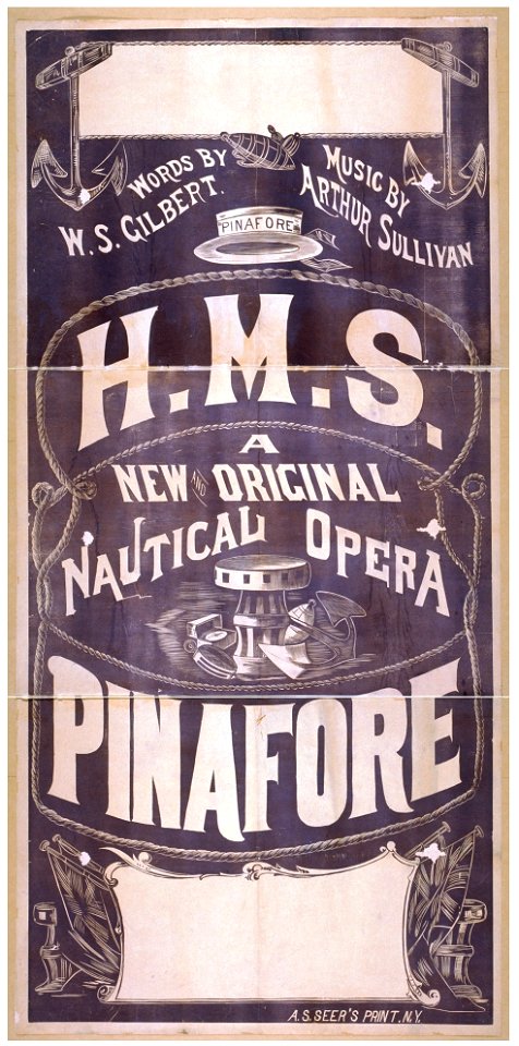 H.M.S. Pinafore a new and original, nautical opera. LCCN2014637289