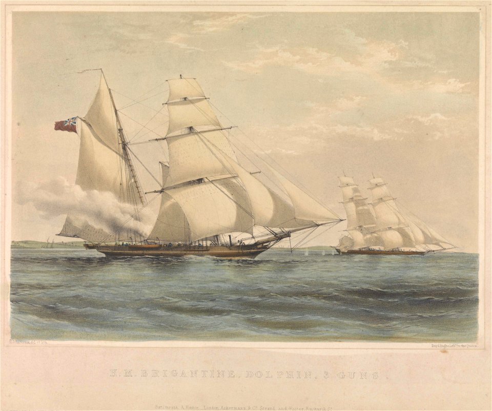 H.M. Brigantine Dolphin, 3 Guns RMG PW8073