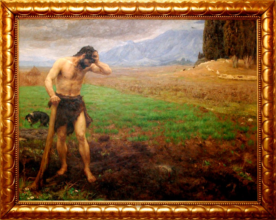 H.A. Brendekilde, Kain med ramme, 1896, Frimurerlogen Cimbria, Aalborg
