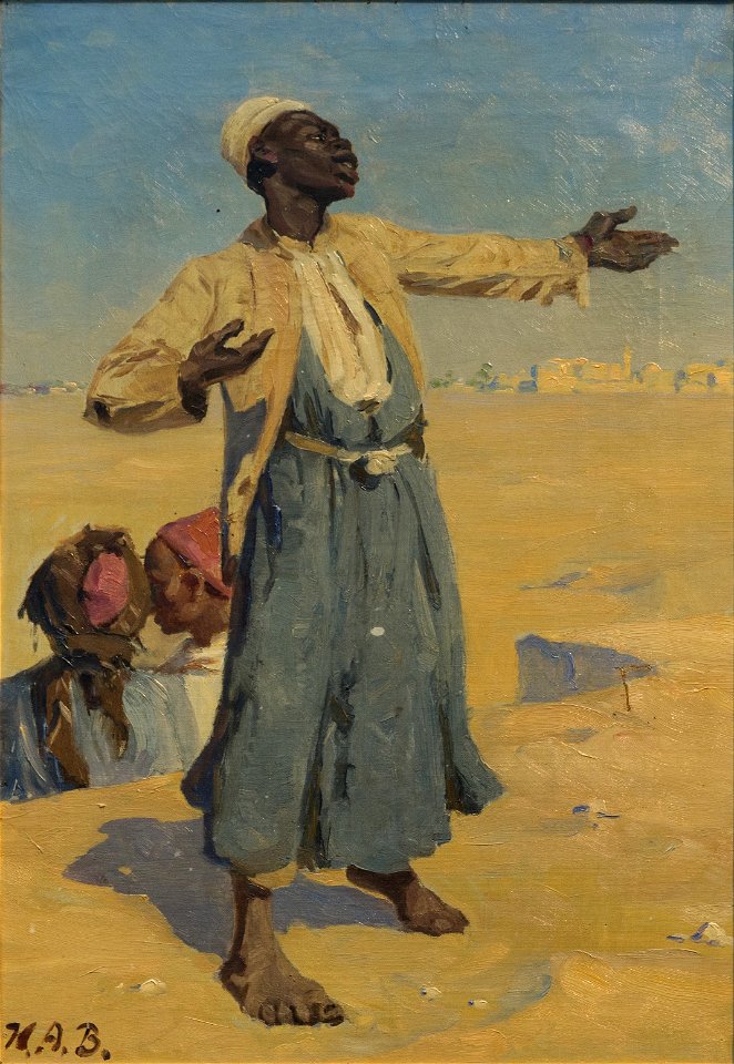 H.A. Brendekilde, Stående araber, ca. 1890