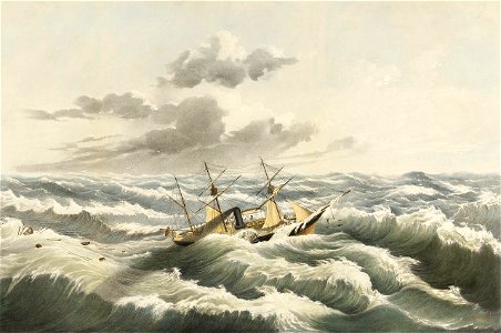 H.M.S. Virago - off Scilly in the gale of Novr 1st 1859 RMG PY9244
