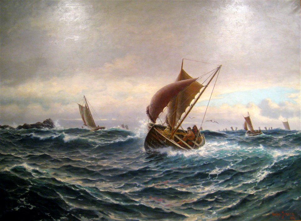 Haakon Jensen Kaulum - Fiskere Ved Kvitsøy - IMG 9311 (cropped)