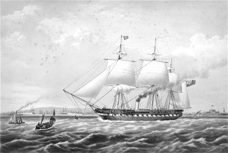 H.M. Auxilliary screw-propeller steam frigate Arrogant, 46 guns, 360 horsepower... A8115