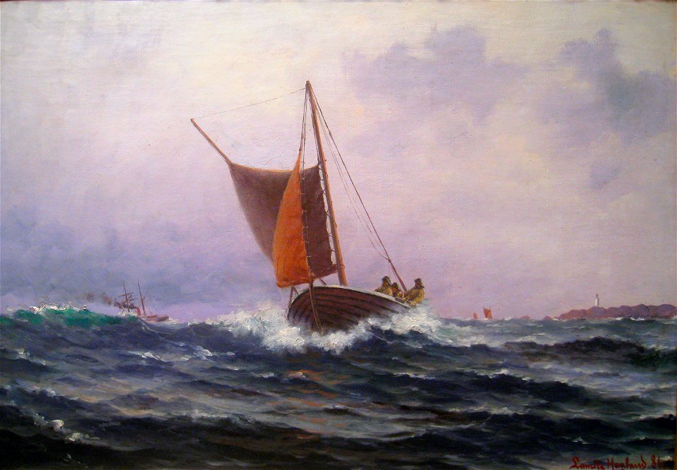 Lars Lauritz Larsen Haaland - Fiskere Ved Kvitsøy - IMG 9359
