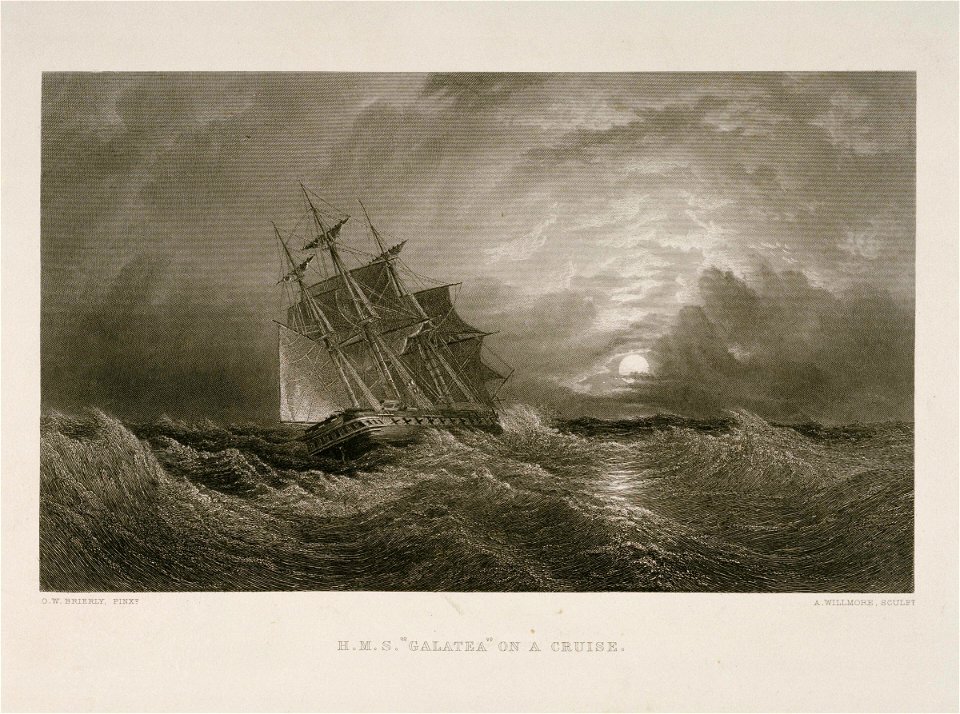 H.M.S. Galatea on a cruise RMG PU6216