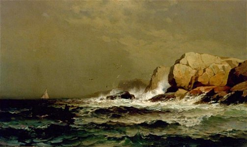 Stormy Coastline by Mauritz Frederick Hendrick De Haas