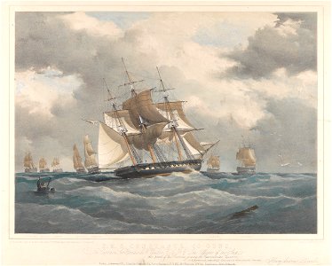 H.M.S. Constance, 50 guns... joining the Experimental Squadron RMG PY0935