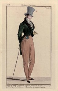 Habit de drap à collet de velours