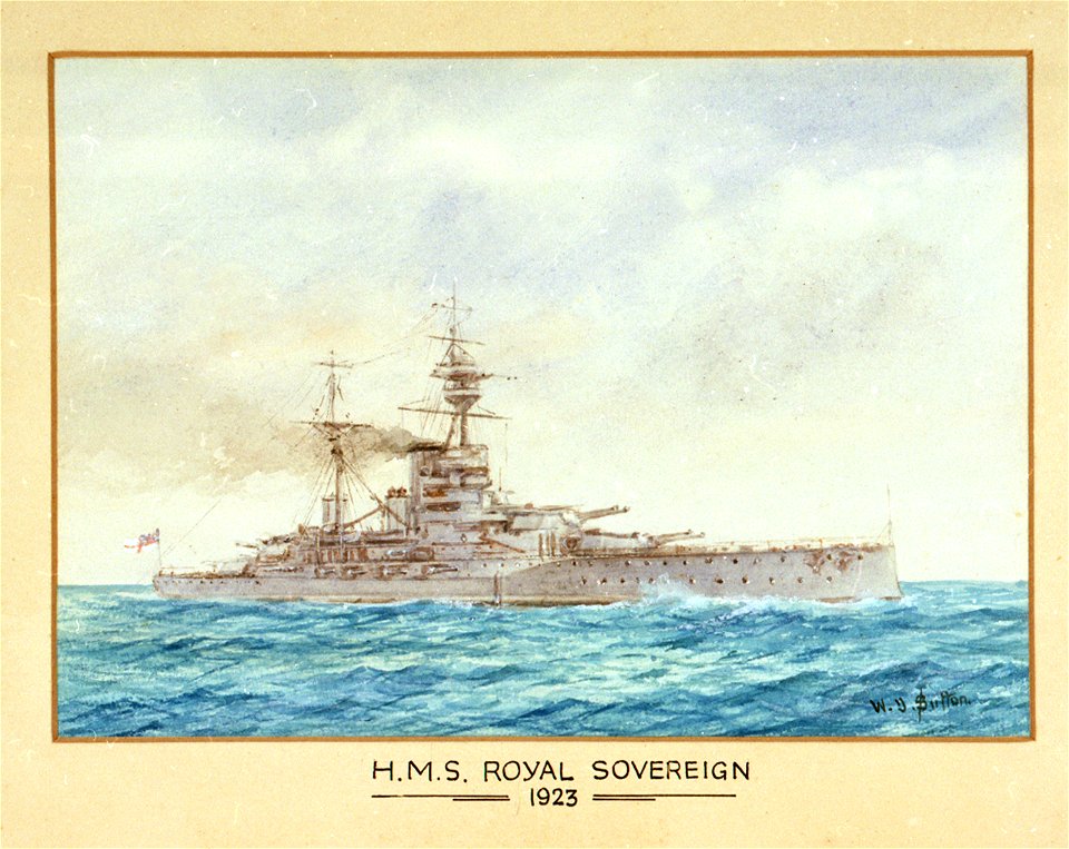 H.M.S. Royal Sovereign 1923 RMG PU6334