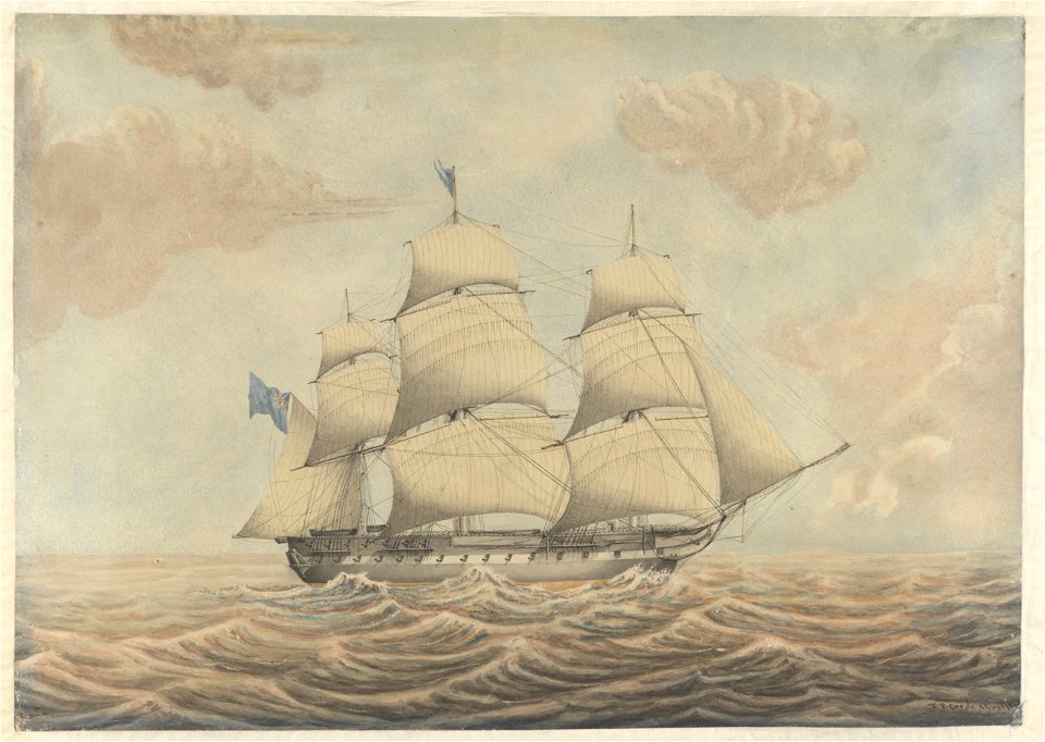 H.M.S. Stag 1830 RMG PY0843
