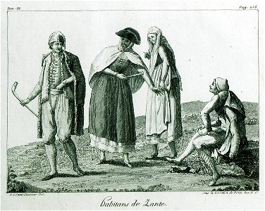 Habitans de Zante - Grasset De Saint-sauveur André - 1800. Free illustration for personal and commercial use.