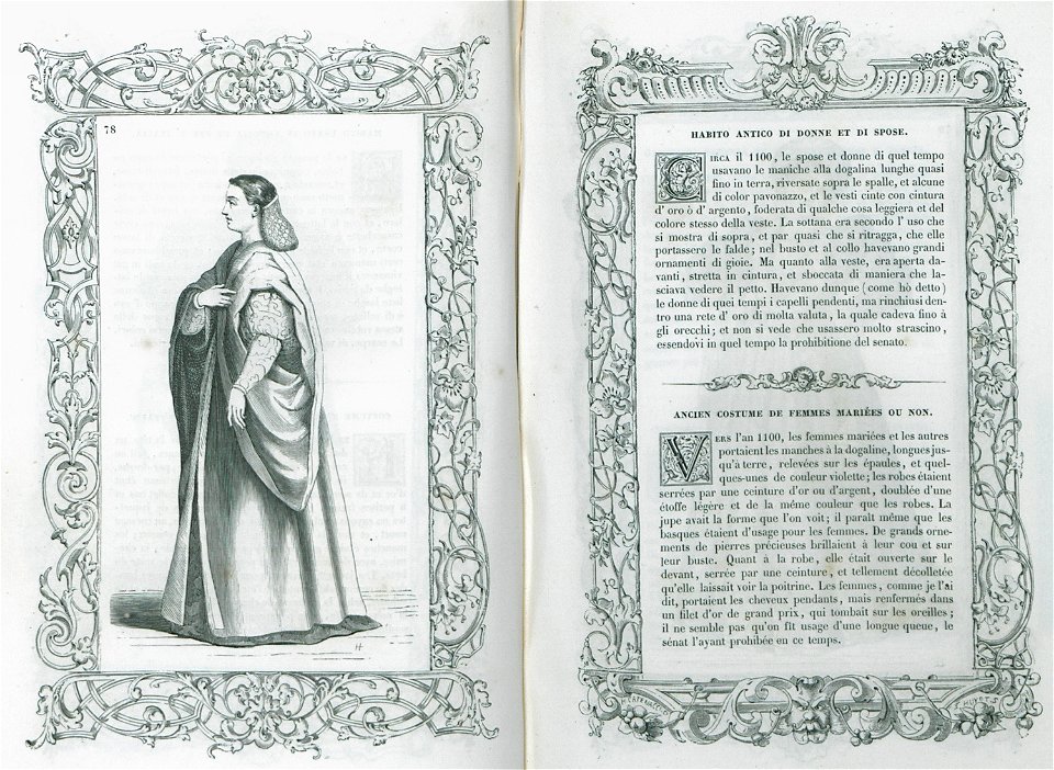Habito antico di donne et di spose - Vecellio Cesare - 1860