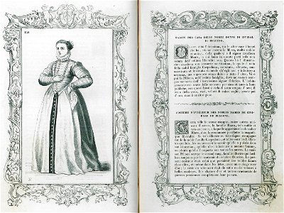 Habito per casa delle nobili donne di cividal di Belluno - Vecellio Cesare - 1860