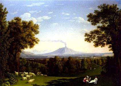 Hackert, Ansicht des Englischen Gartens von Caserta, 1793