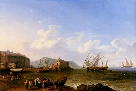 Hackert, Blick auf Lipari und Stromboli, 1778