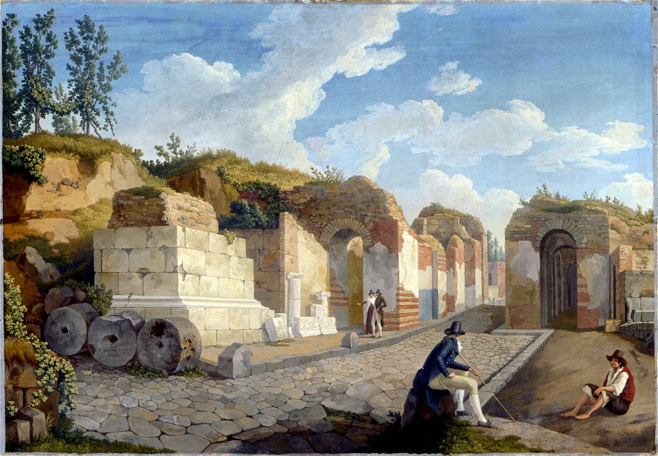 Hackert, Das Herkulaner Tor in Pompeji, 1794
