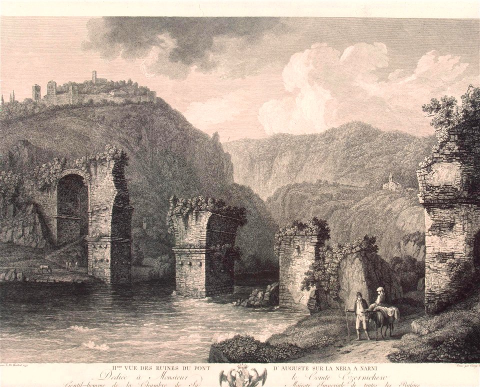 Georg Abraham Hackert - Ruine der Augustusbrücke bei Narni, Nr. 2 (1779)