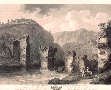 Georg Abraham Hackert - Ruine der Augustusbrücke bei Narni, Nr. 2 (1779)