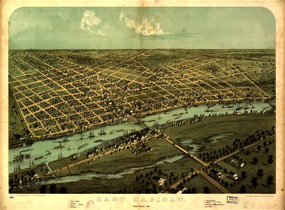 East Saginaw, Michigan, 1867 LOC 80691360