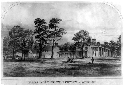 East view of Mt. Vernon mansion LCCN2004669581