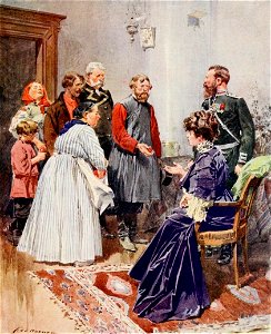 Easter Day. Presenting Easter eggs, c. 1913