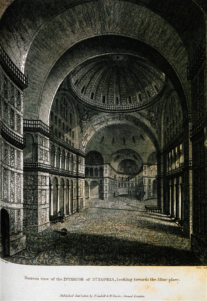 Eastern view of the Interior of St Sophia, looking towards the Altar place - Clarke Edward Daniel - 1816